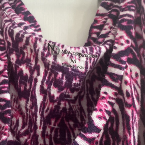 Purple Magenta Printed Tank New Directions - Picture 3 of 3
